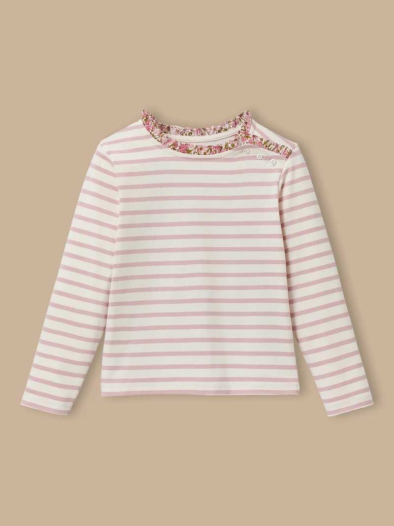 Mädchenshirt im Matrosenlook mit Liberty®-Stoff