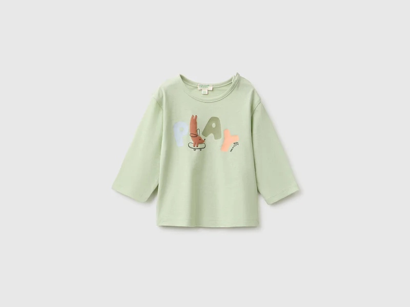 T-Shirt aus Bio-Baumwolle mit Print