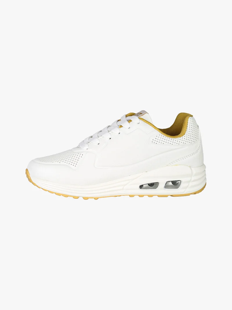 Sneakers donna stringate con air - bianco