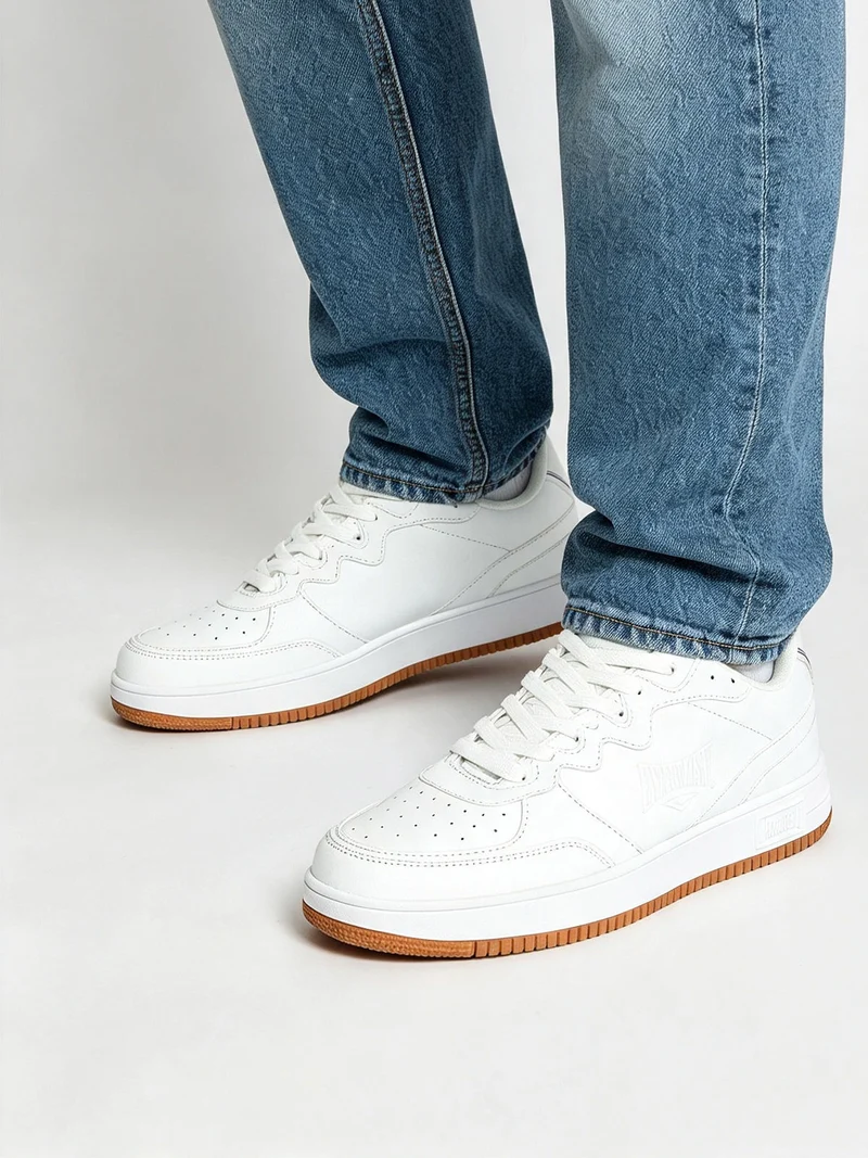 Sneakers stringate da uomo - bianco