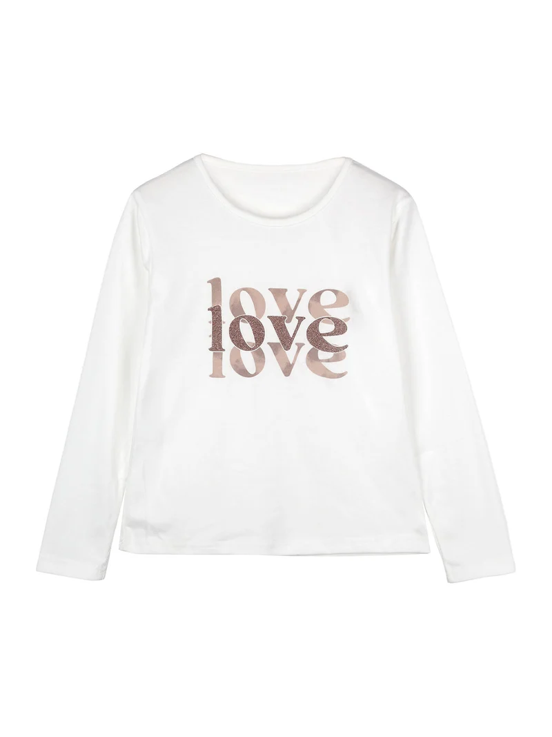 Completo 3 pezzi da bambina con strass - khaki