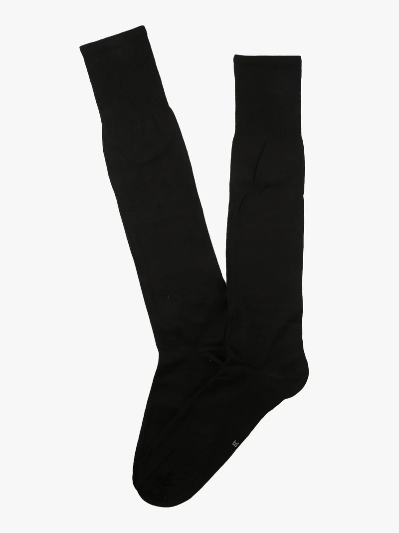 Calze lunghe uomo in cotone Filo di Scozia - nero