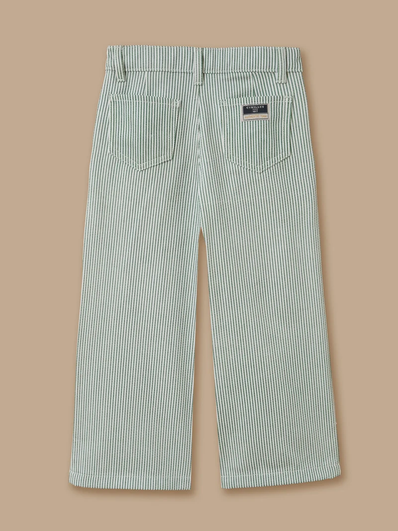 Mädchenhose mit Streifen, weit