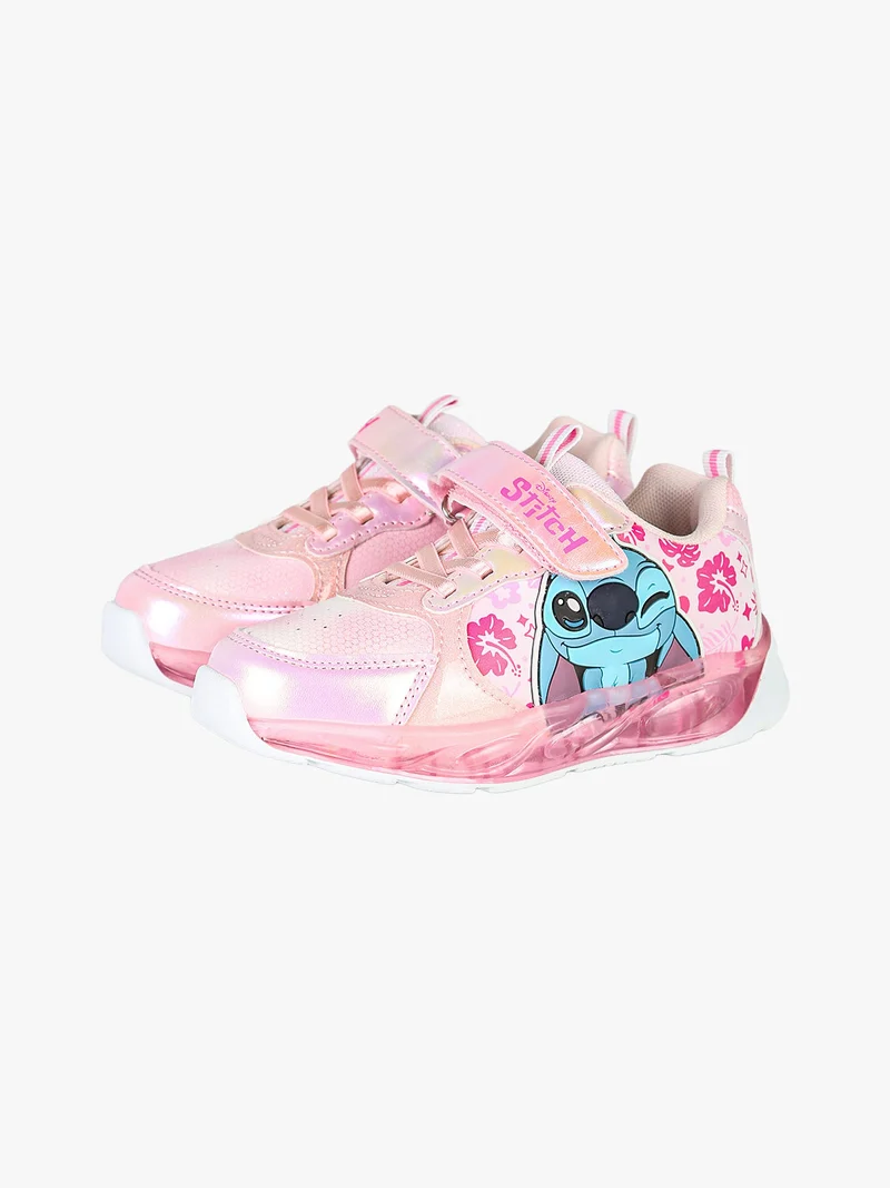 Stitch Sneakers da bambina con luci e strappo - rosa