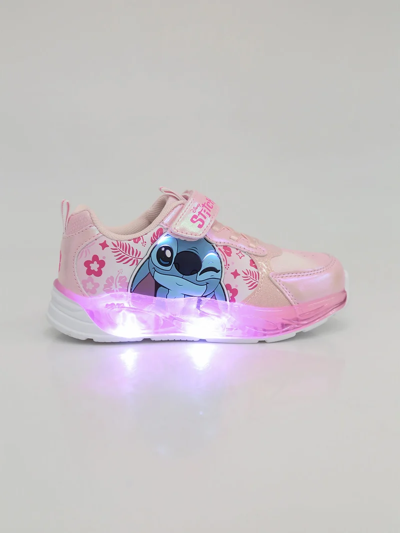Stitch Sneakers da bambina con luci e strappo - rosa