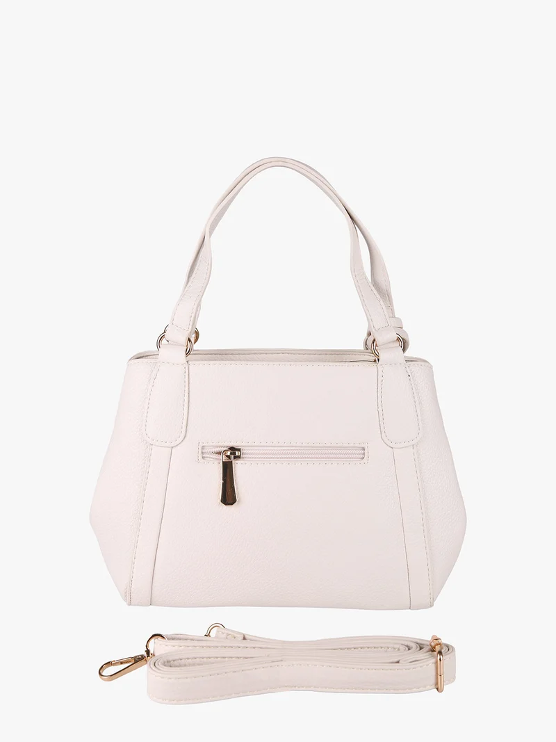 Borsa donna mini tote in ecopelle - beige
