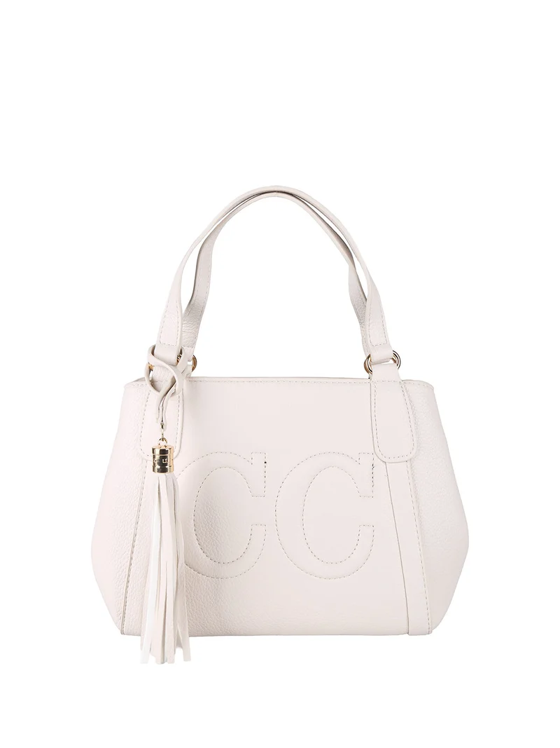 Borsa donna mini tote in ecopelle - beige