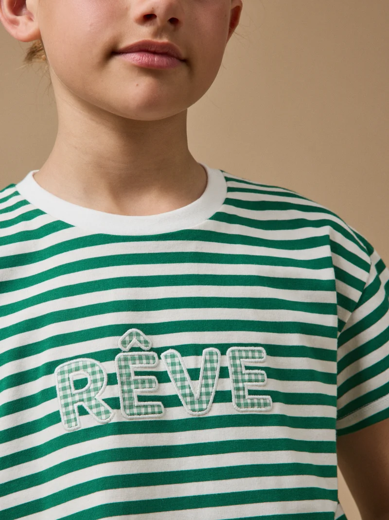 Mädchen-T-Shirt mit Schriftzug