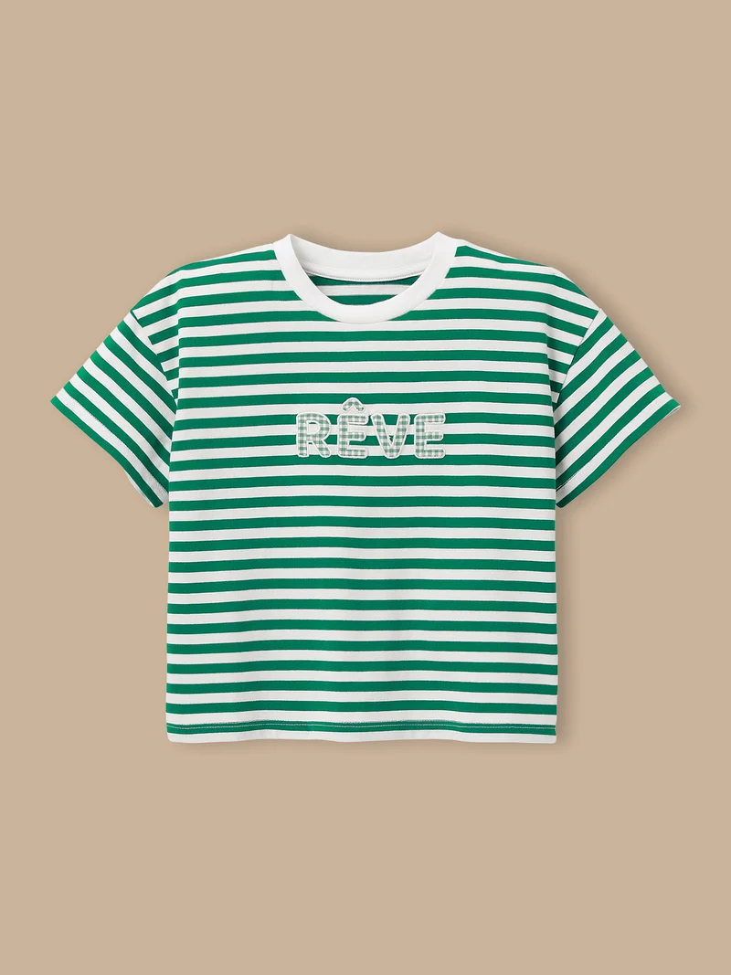 Mädchen-T-Shirt mit Schriftzug