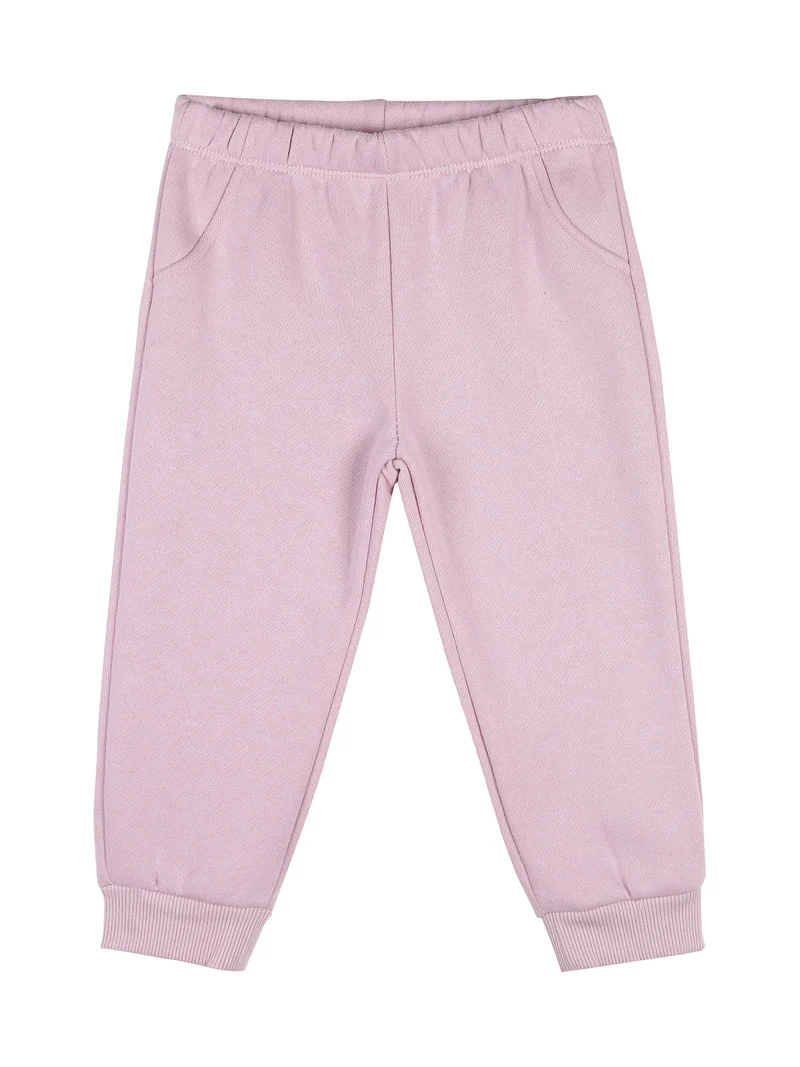 Completo tuta da neonata 3 pezzi con cappuccio e zip - rosa