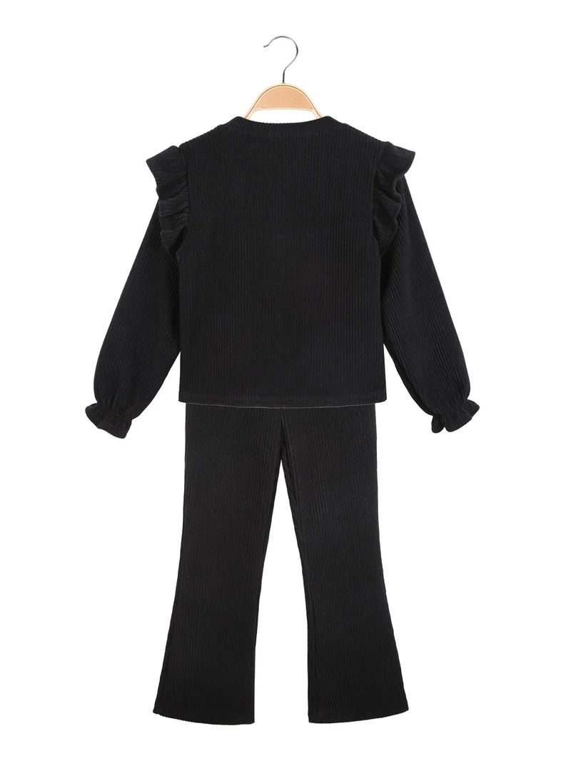 Solada Completo da bambina maglia e pantaloni a zampa