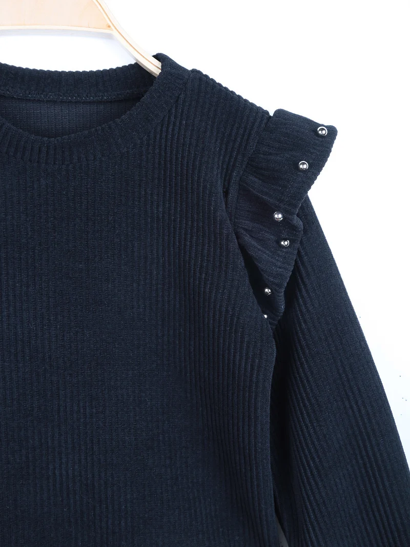Solada Completo da bambina maglia e pantaloni a zampa