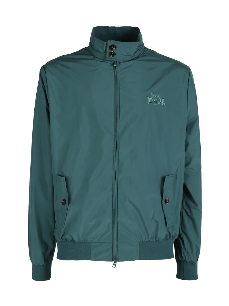 Giacca a vento leggera da uomo con zip - verde