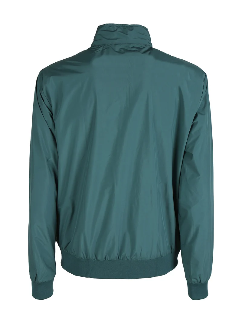 Giacca a vento leggera da uomo con zip - verde