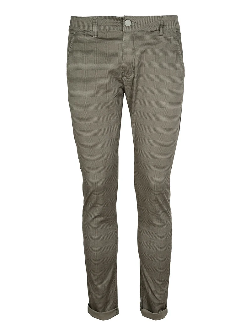 Pantaloni uomo slim fit in cotone - oliva