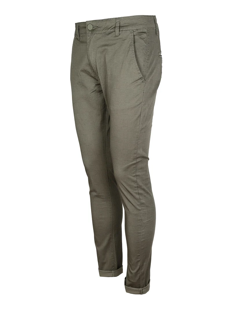 Pantaloni uomo slim fit in cotone - oliva