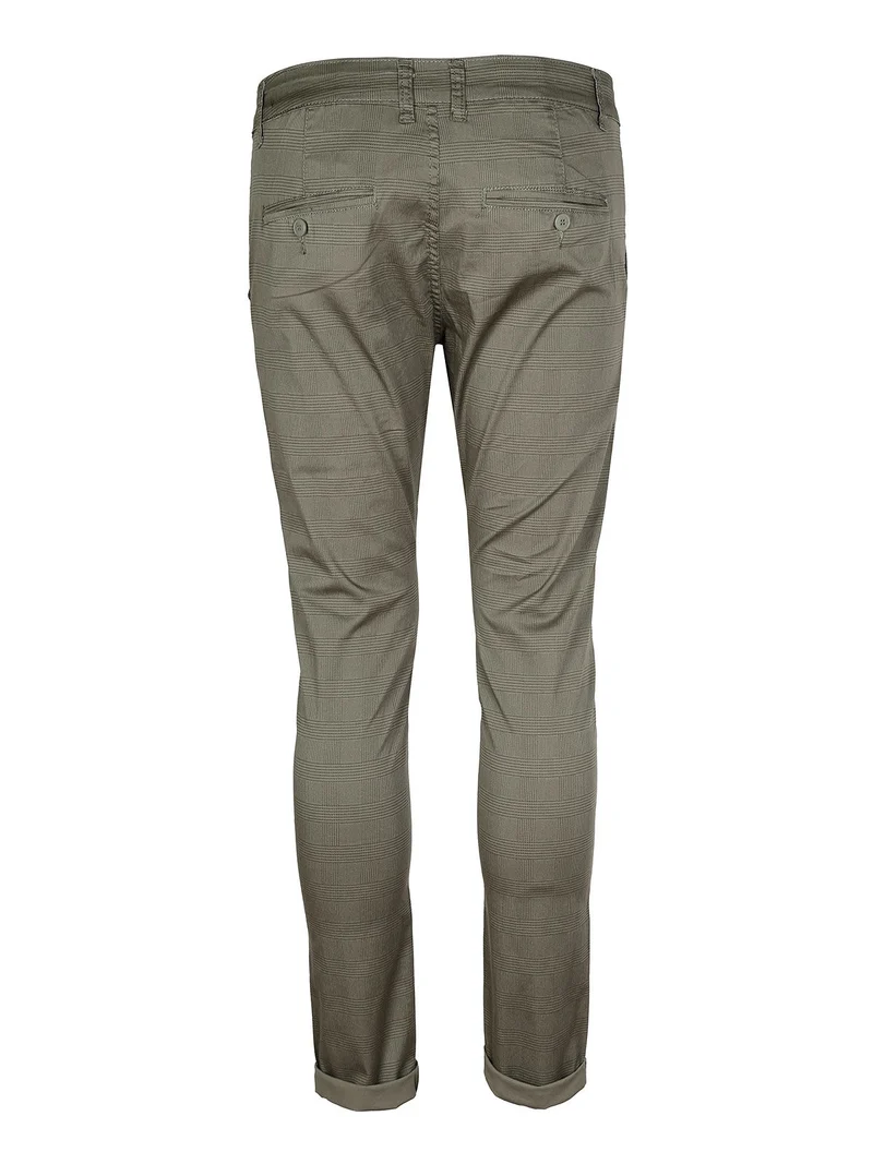 Pantaloni uomo slim fit in cotone - oliva