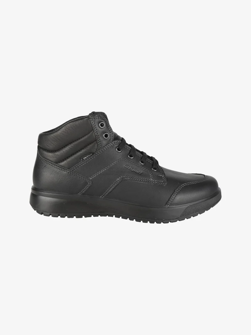Sneakers alte in pelle da uomo - nero