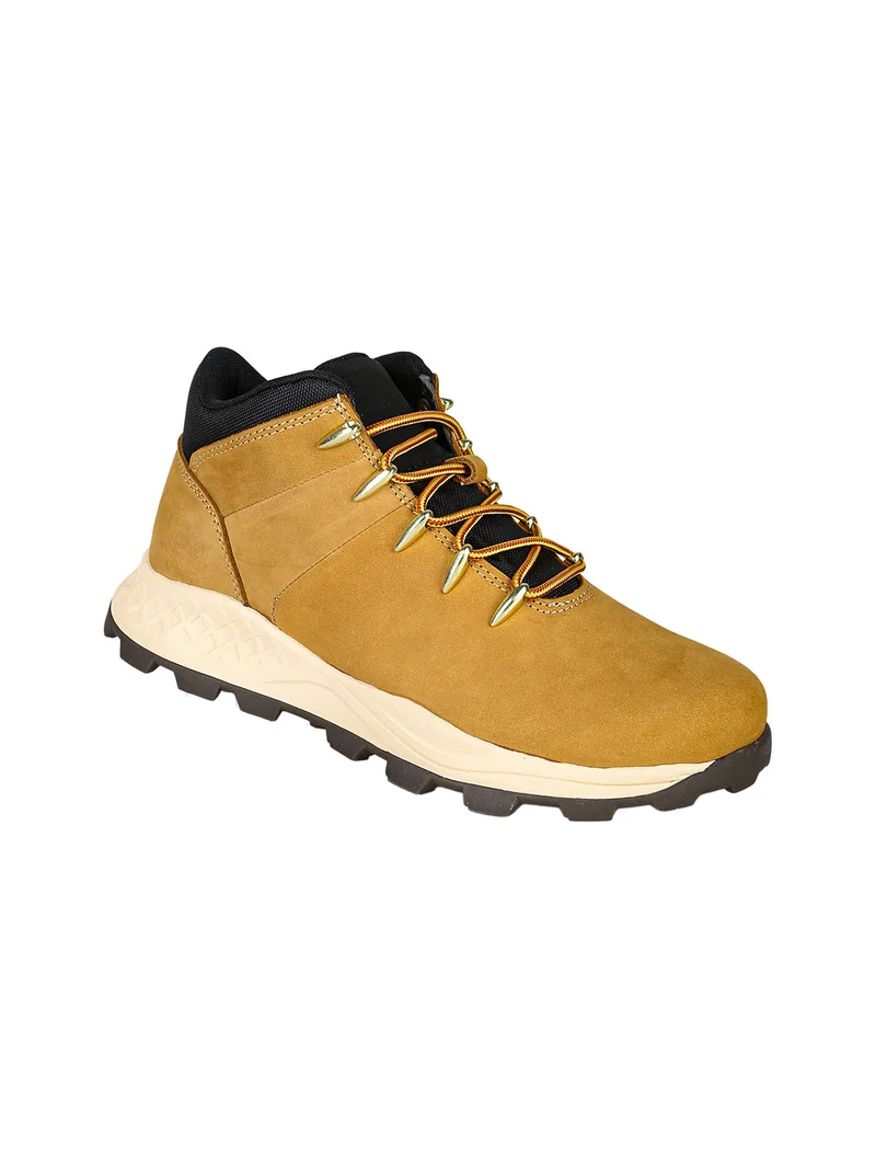 Scarponi da uomo in pelle nubuck - senape