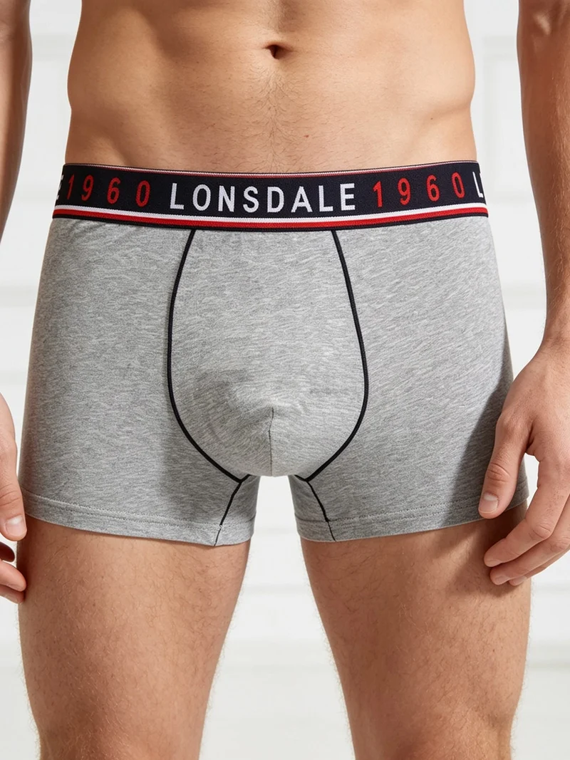 Boxer uomo in cotone - grigio