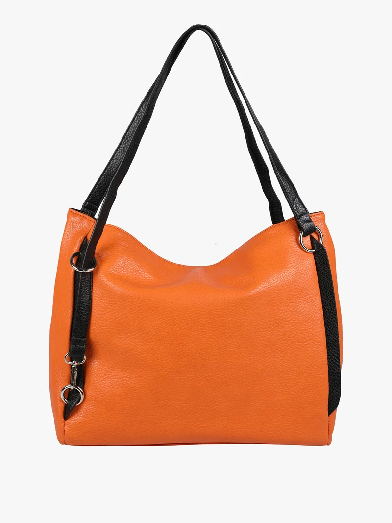 Borsa a spalla da donna in similpelle - arancione