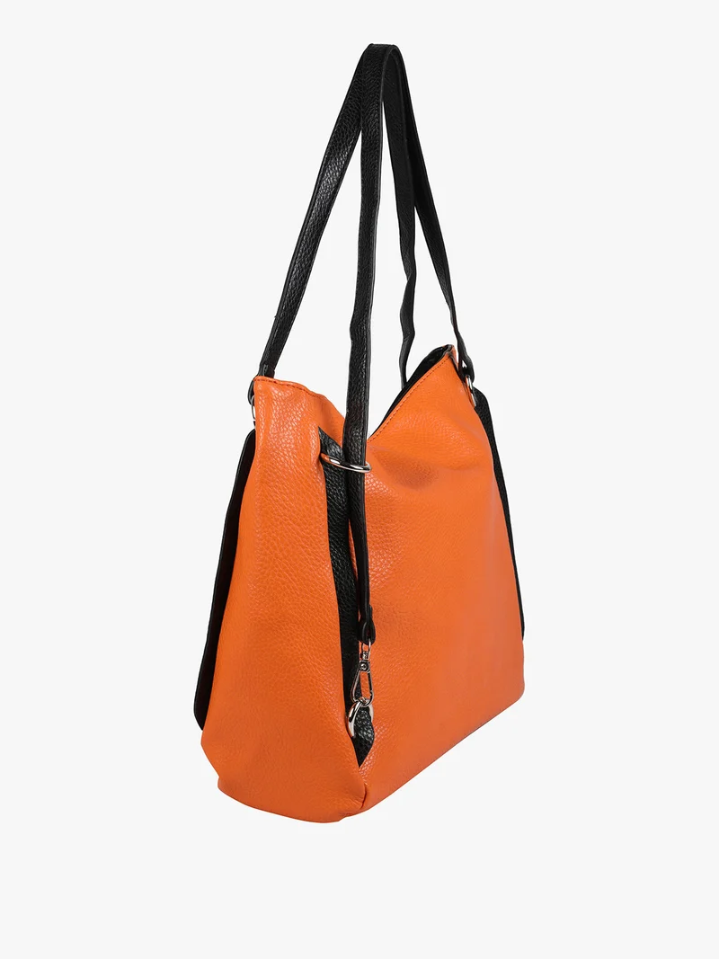Borsa a spalla da donna in similpelle - arancione