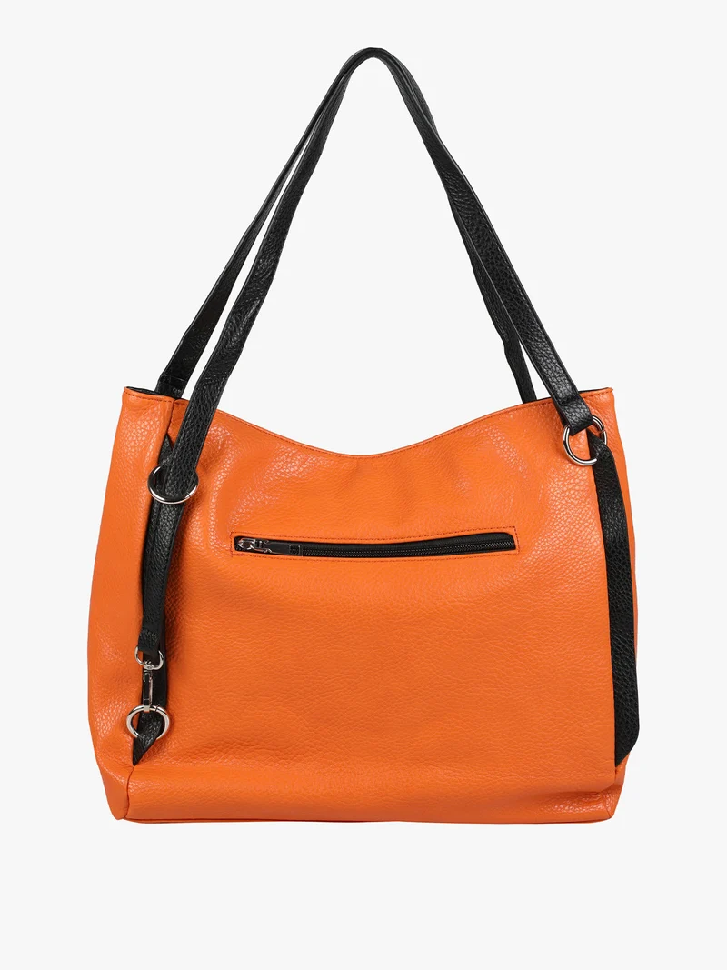 Borsa a spalla da donna in similpelle - arancione