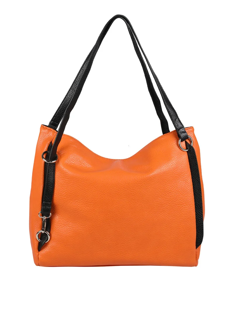 Borsa a spalla da donna in similpelle - arancione