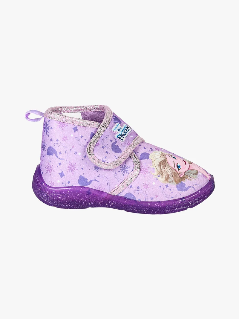 Pantofole alte da bambina Elsa con chiusura a strappo - lilla