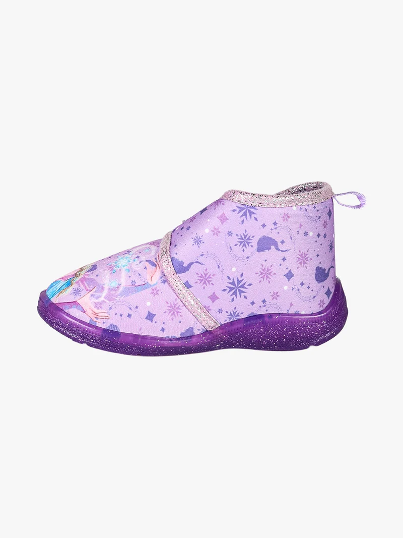 Pantofole alte da bambina Elsa con chiusura a strappo - lilla