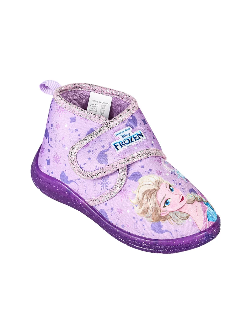 Pantofole alte da bambina Elsa con chiusura a strappo - lilla