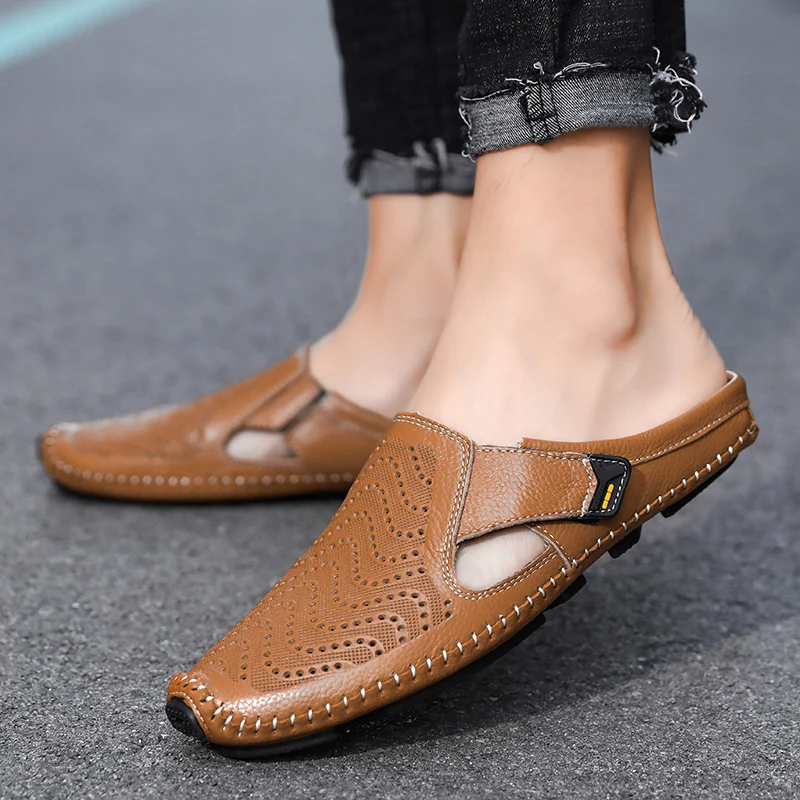 Breathable Italian Leather Sandals