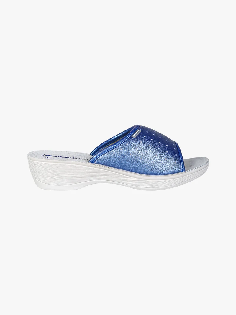 Ciabatte sanitarie da donna aperte con plantare in pelle - jeans