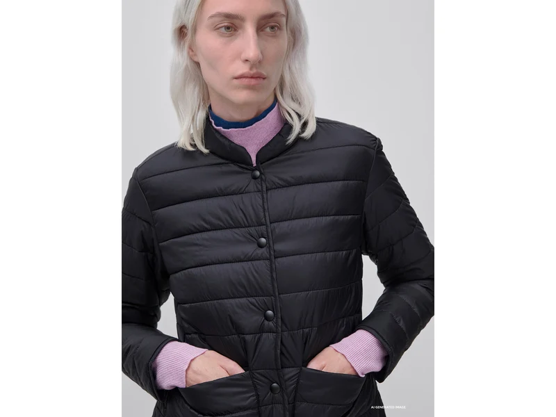 Schmal geschnittene, leichte Daunenjacke