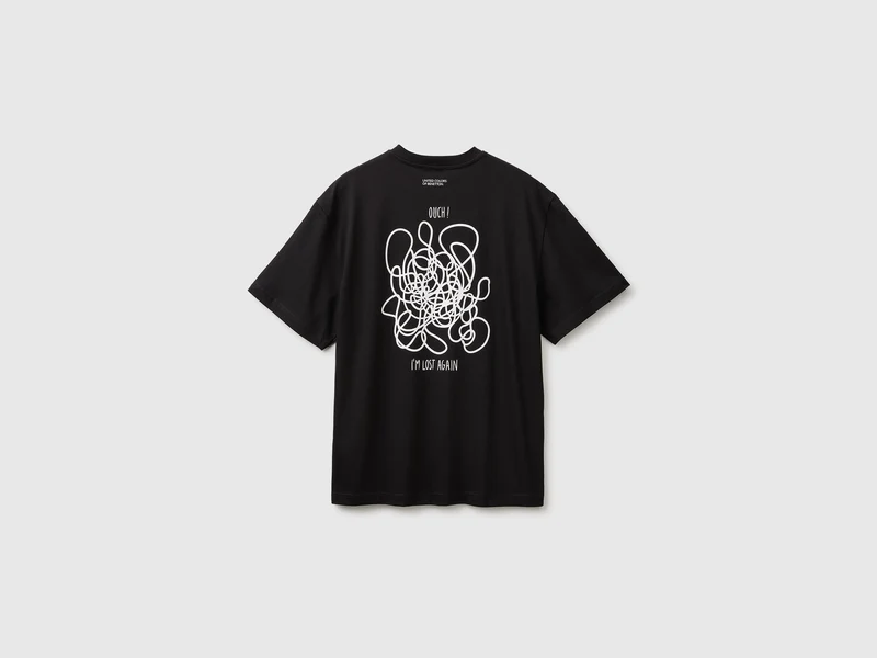 Lässiges T-Shirt mit Aufdruck