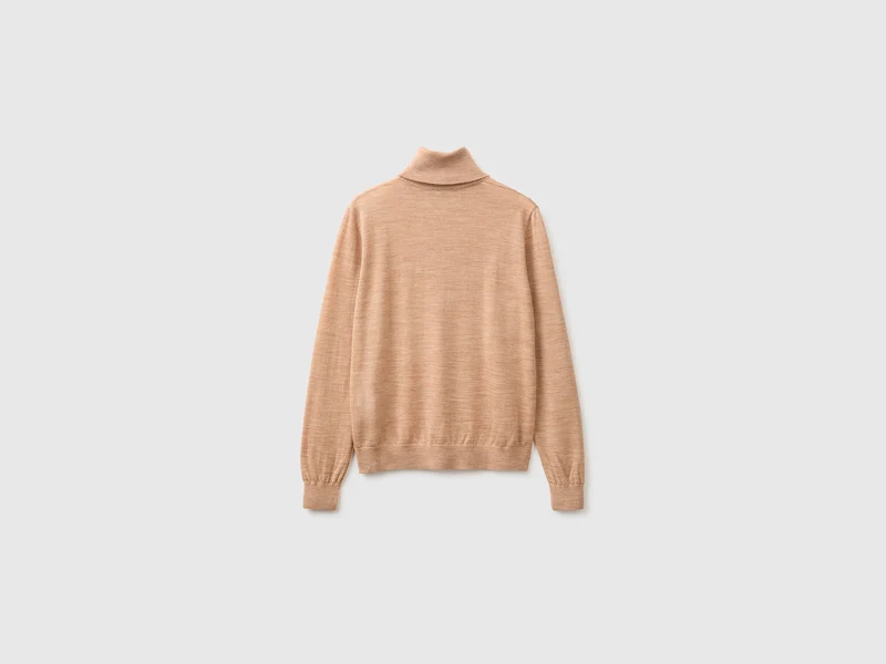 Rollkragenpullover aus reiner Merinowolle