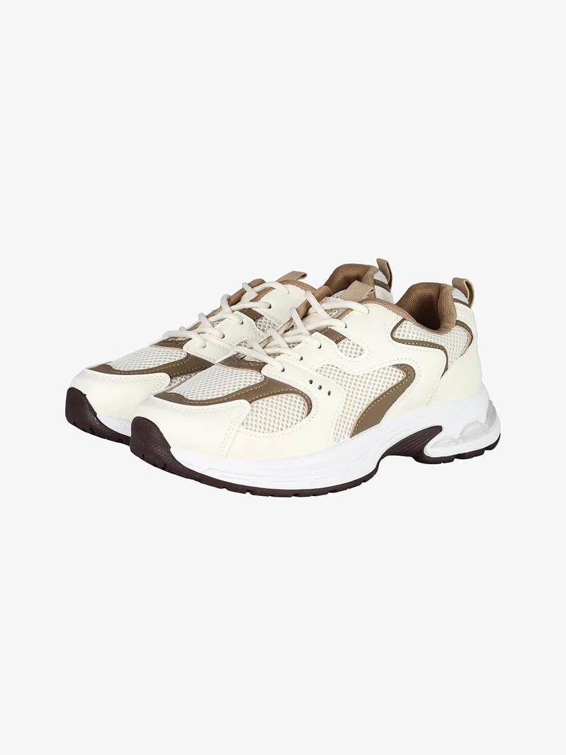 Sneakers sportive da donna - beige