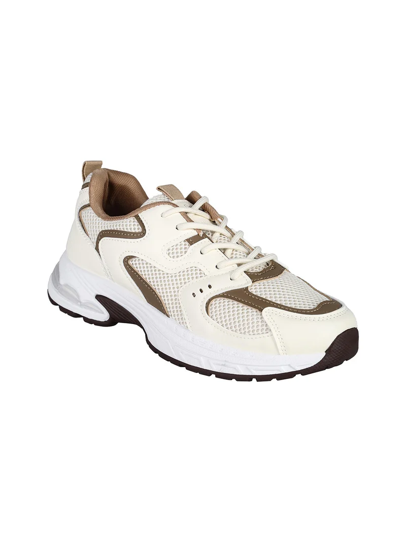 Sneakers sportive da donna - beige