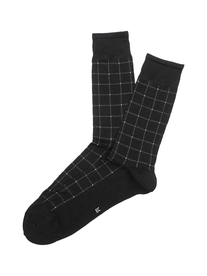 Calze corte da uomo in cotone mercerizzato - nero