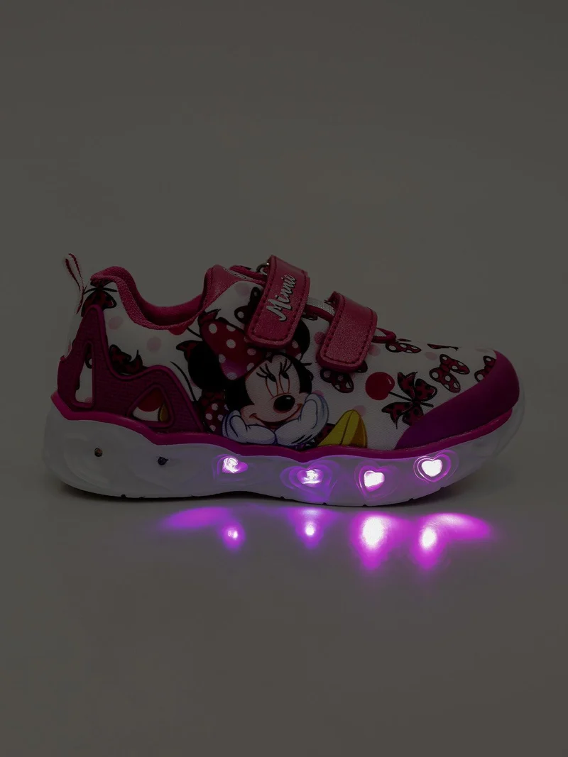 Scarpe Minnie con strappi e luci - rosa