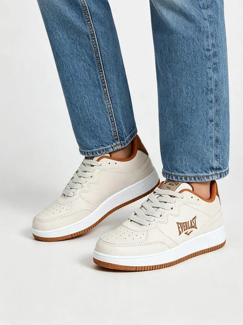 Sneakers donna stringate - beige
