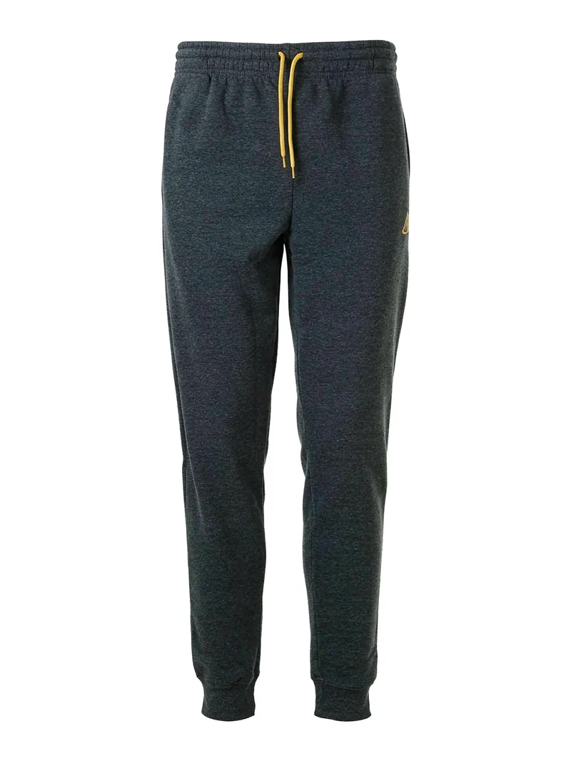 Pantaloni sportivi da uomo con polsini e interno felpato - grigio scuro