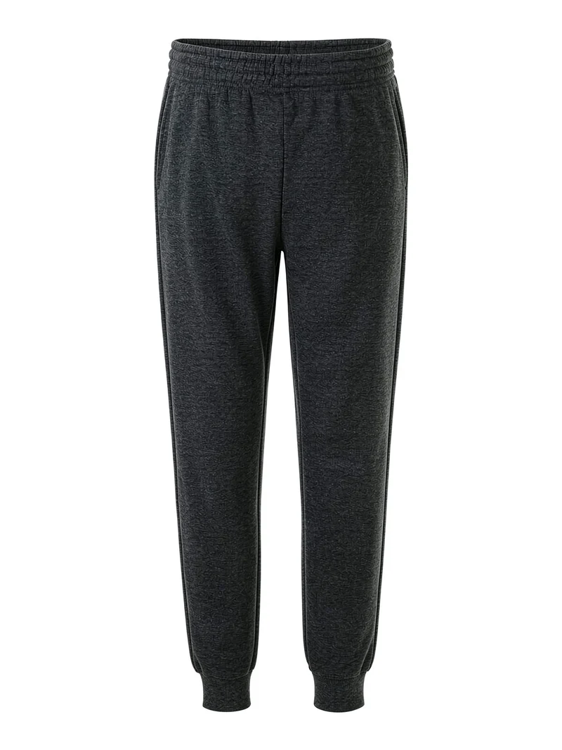 Pantaloni sportivi da uomo con polsini e interno felpato - grigio scuro