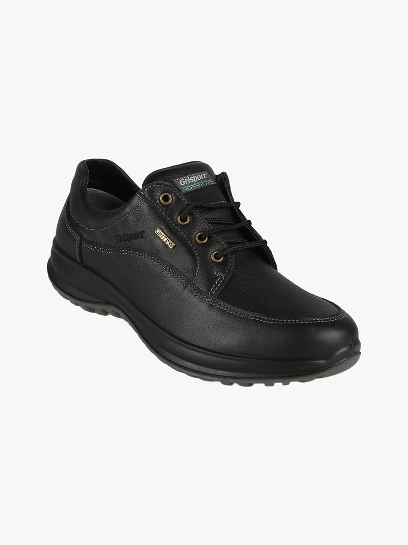 Scarpe stringate da uomo in pelle - nero