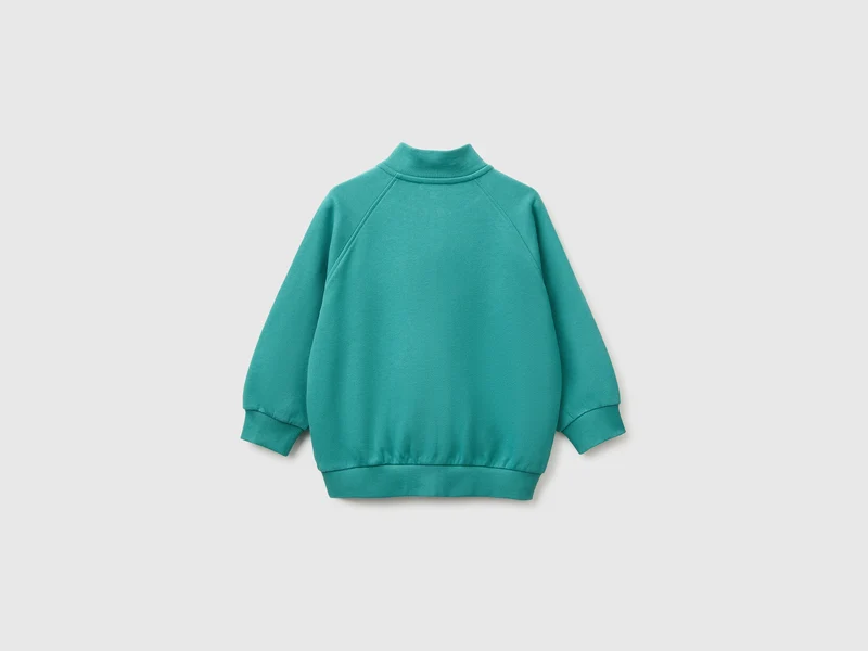 Sweatshirt mit Reißverschluss und Logo