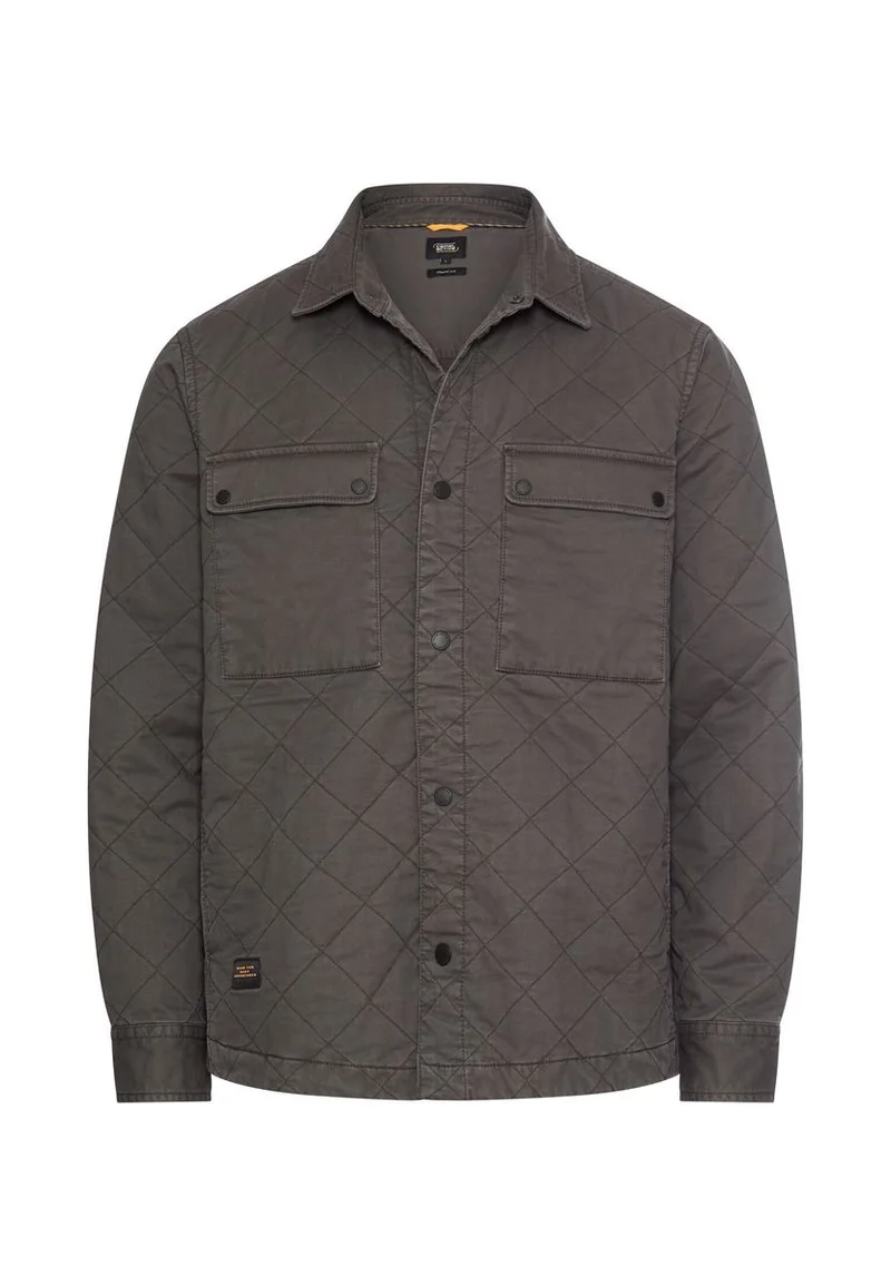 Overshirt mit Rautenmuster