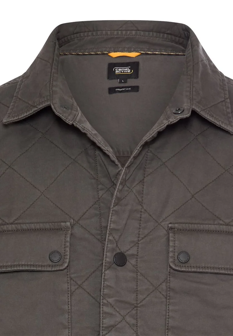Overshirt mit Rautenmuster