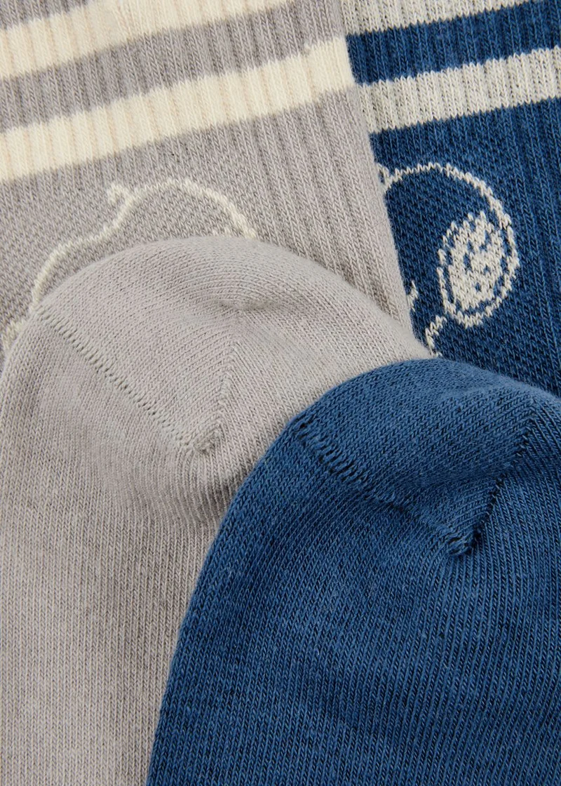 2 Paar Jacquard Socken (3er-Pack) aus Baumwollmischung mit Snoopy-Motiv