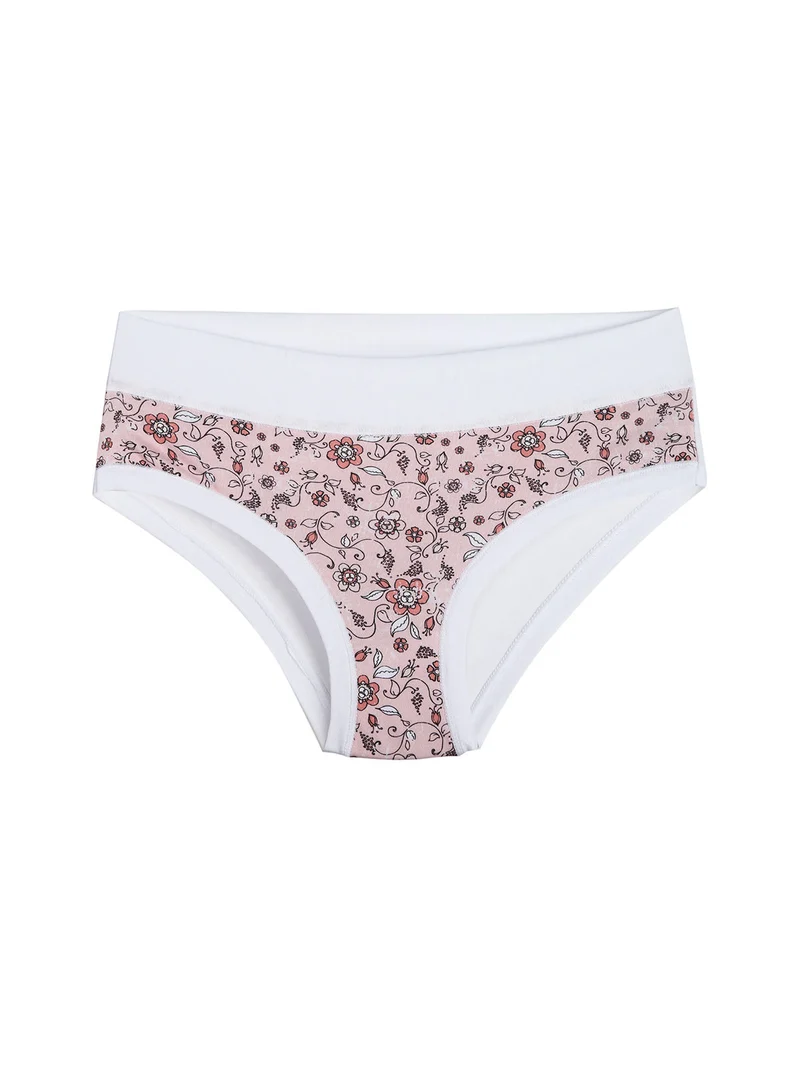 Slip da bambina in cotone - bianco