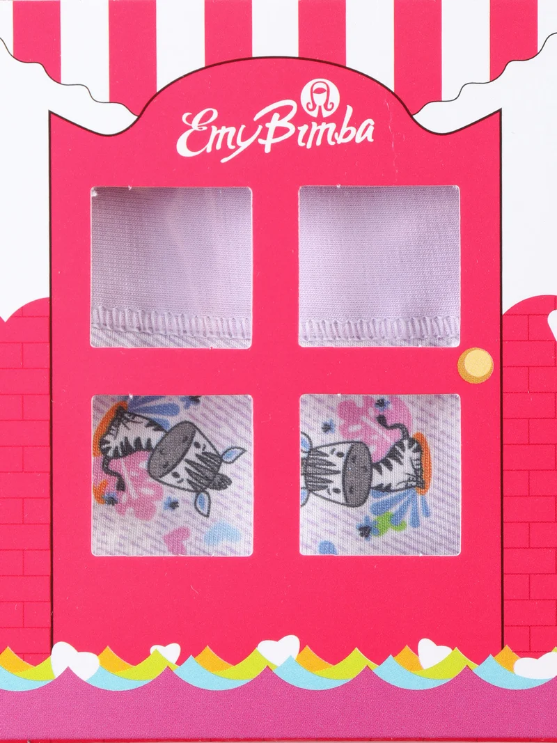 Slip da bambina con disegni - lilla